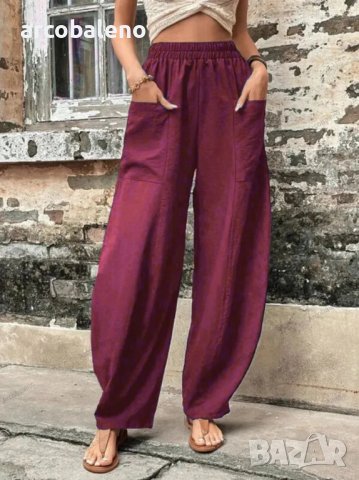 Дамски ежедневни еластични панталони, 5цвята, снимка 6 - Панталони - 44013718