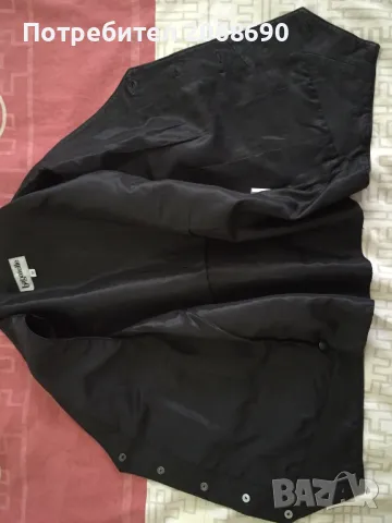 Мъжки черен елек от естествена кожа, снимка 8 - Други - 48332439