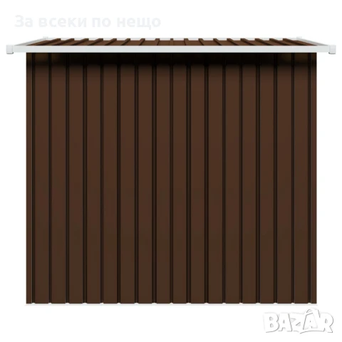 Градинска барака за съхранение, кафява, 194x121x181 см, стомана Код P688, снимка 8 - Градински мебели, декорация  - 50580203