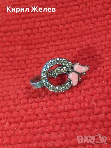 ФИГУРАЛНА АНГЛИЙСКА ЕМАЙЛИРАНА СКЪПОЦЕННА СРЕБЪРНА ОБЕЦА ПЕПЕРУДКА СРЕБРО S925  РЪЧНА РАБОТА 47543, снимка 12 - Обеци - 49682593