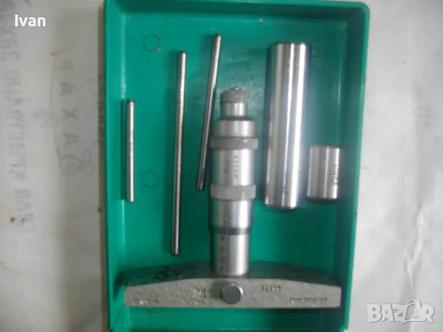 НОВ РУСКИ СССР USSR МИКРОМЕТЪР МЕТРИЧЕН ДЪЛБОКОМЕР 0-100мм ПЪЛЕН КОМПЛЕКТ ГМ-100, снимка 9 - Други инструменти - 48483172