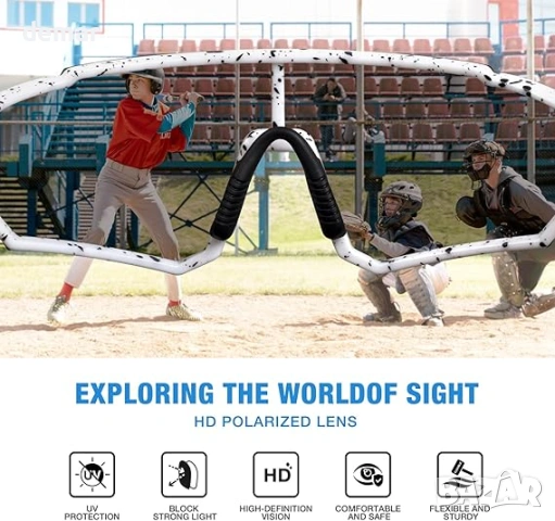 RIVBOS Детски спортни слънчеви очила с поляризирана UV защита, снимка 5 - Други - 53053943