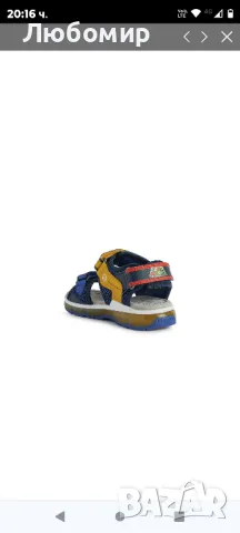 Geox Sandal JS Android Boy/Унисекс Royal/Жълто

, снимка 4 - Детски сандали и чехли - 47315816