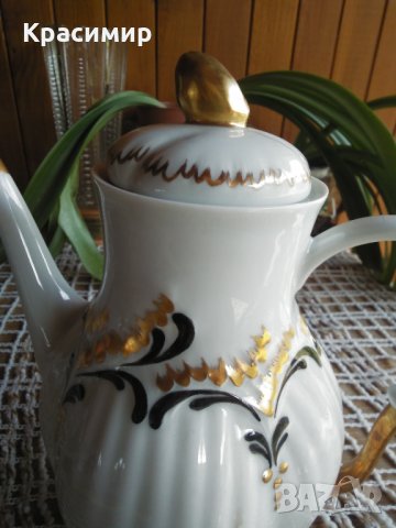 LIMOGES - френски порцелан - чайник - уникат, снимка 5 - Антикварни и старинни предмети - 35109225