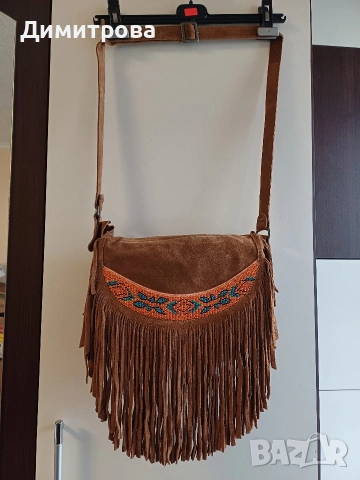 Дамска чанта ZARA - естествена кожа, снимка 4 - Чанти - 53384538