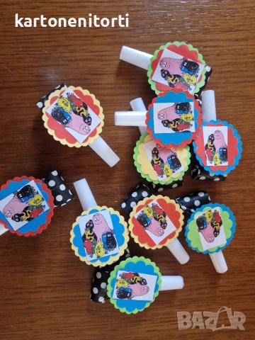 Тематична украса с Барбарони шапки банер надпис свирки, снимка 4 - Други услуги - 37832376