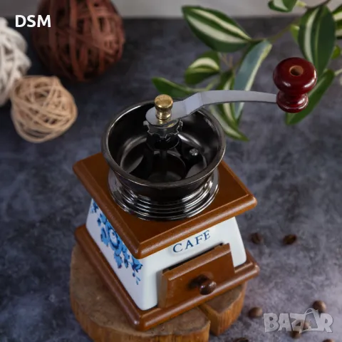 Нова Ретро Мелачка на Зърна Механична Кафемелачка, снимка 2 - Други - 49615425