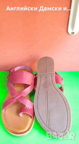 Английски дамски сандали естествена кожа-2 цвята, снимка 11 - Сандали - 28580151