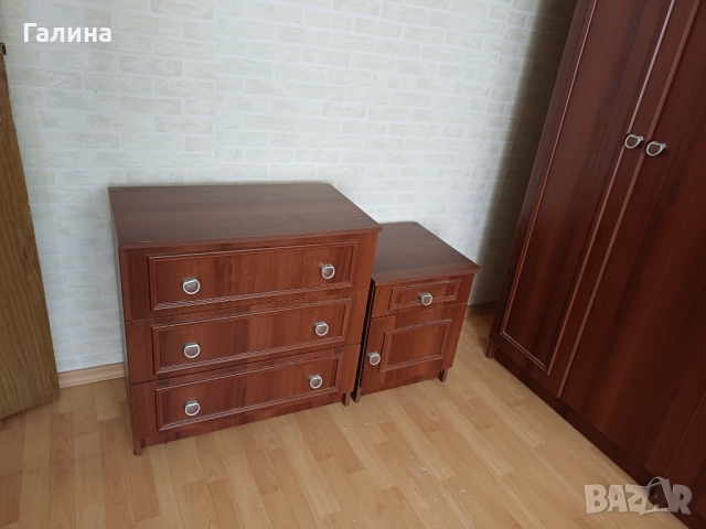 Комплект спалня, гардероб, тоалетка и две нощни щкафчета, снимка 13 - Спални и легла - 51633182