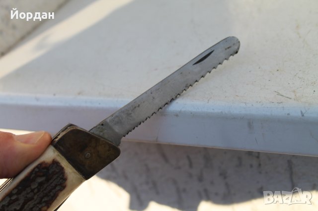 Стар ловен нож, снимка 18 - Антикварни и старинни предмети - 43837148
