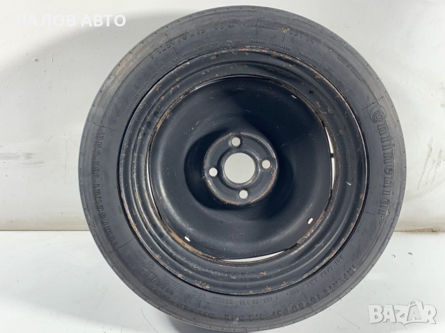 Резервна гума патерица 4х100 ц.о.57 ЕТ40 125/70 R15 535601025A , снимка 4 - Гуми и джанти - 52364739