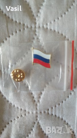 Знаме/брошка Русия за ревер, снимка 2 - Други - 23166656