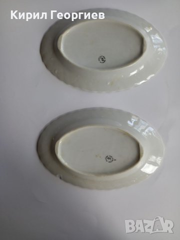 Две красиви елипсовидни чинии , снимка 2 - Чинии - 40612582