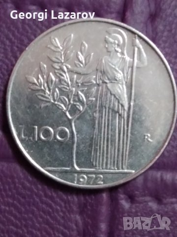 100 лири Италия 1972