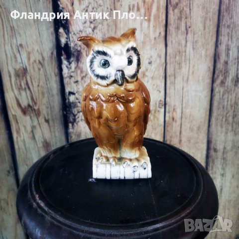 Порцеланова статуетка "Бухал" , снимка 2 - Статуетки - 37093493