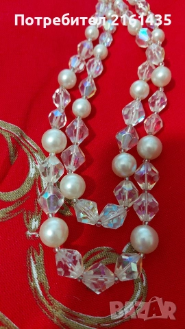 Прекрасно колие от 60-те години на миналия век Яблонекс Чехословакия , снимка 2 - Антикварни и старинни предмети - 52932730