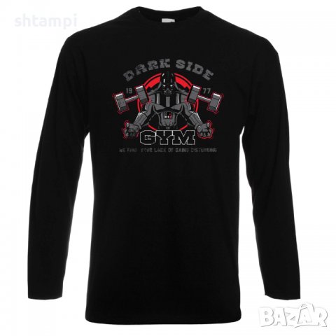 Мъжка тениска We Find Your Lack Of Gains Disturbing Darth Vader фитнес ,тренировки, спорт,, снимка 2 - Тениски - 36957953