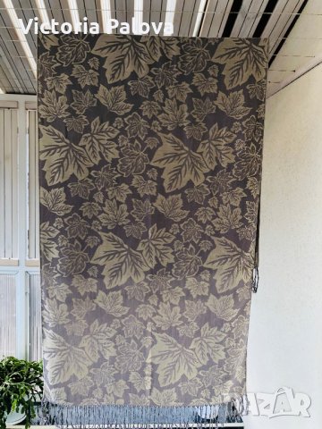 Голям двулицев шал,модерен нюдов цвят, снимка 4 - Шалове - 27221912