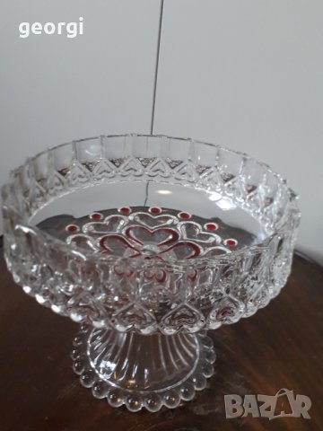 Кристална купа двуцветен кристал 