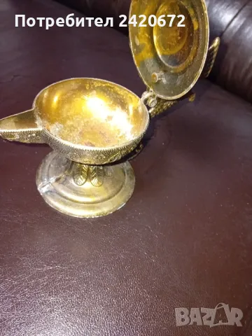 Старинна  масленна  лампа, снимка 4 - Антикварни и старинни предмети - 47987886