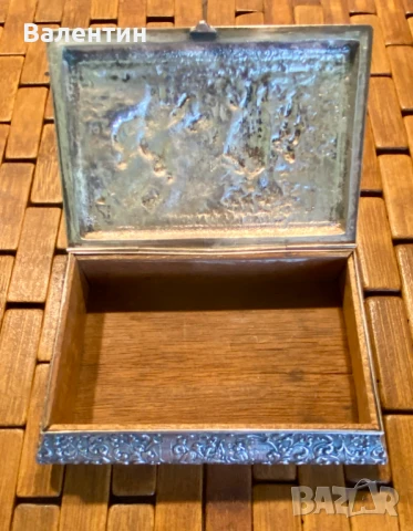 #2003# Голяма кутия/табагер. Винтидж. Посребрена. От Холандия., снимка 5 - Други - 50685069