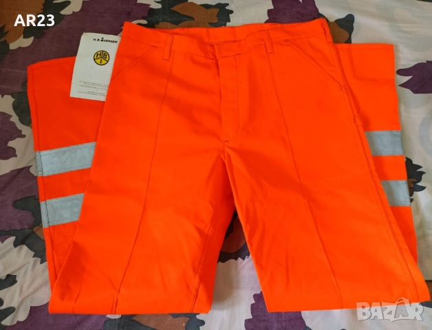 Светлоотразителни работни панталони оранжеви