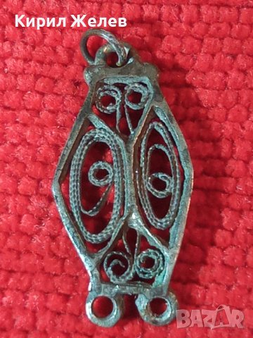 СТАРИНЕН СРЕБЪРЕН ФИЛИГРАНЕН ЕЛЕМЕНТ от СРЕБЪРНА РЕТРО ГРИВНА РЪЧНА МАЙСТОРСКА ИЗРАБОТКА 19век 27317, снимка 2 - Антикварни и старинни предмети - 39230655