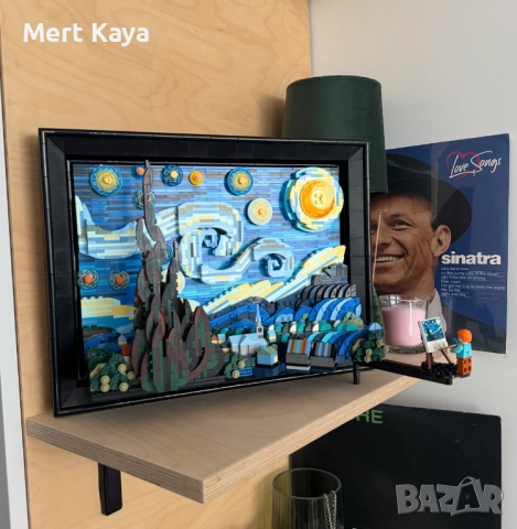 lego starry night / Лего звездна нощ ван Гог, снимка 3 - Пъзели - 52402547