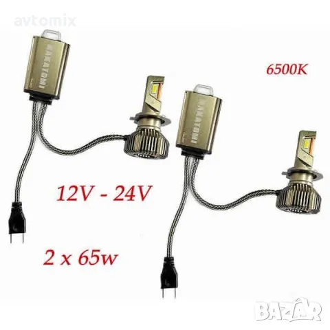 Nakamoto/Nakatomi H7 Диодна LED система CANBUS, 12-24V, 60W, 6000К  Компле, снимка 2 - Аксесоари и консумативи - 49706472