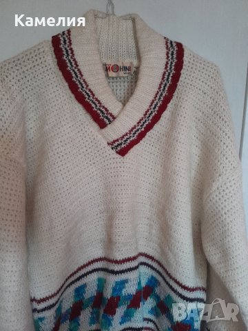 Дамски вълнен пуловер, L-размер , снимка 2 - Блузи с дълъг ръкав и пуловери - 43071859