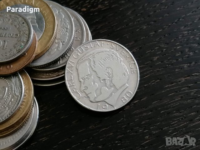 Монета - Швеция - 1 крона | 1980г., снимка 2 - Нумизматика и бонистика - 28682460