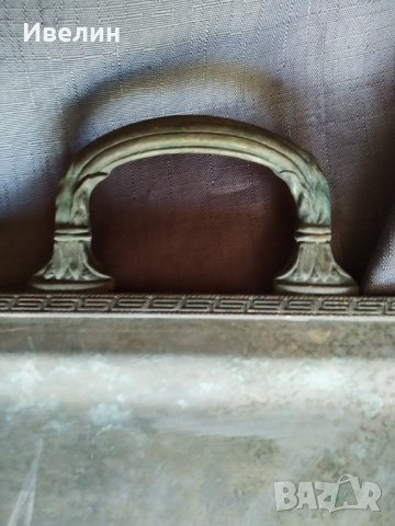 стара посребрена табла арт деко, снимка 3 - Антикварни и старинни предмети - 26350568