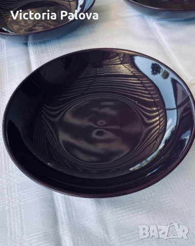 Керамични чинии с цветно остъклено покритие, снимка 8 - Чинии - 51507837