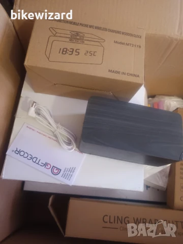 MIOBLUE будилник Дървен  18W безжично зареждане аларма температура ЧЕТЕТЕ ОПИСАНИЕТО, снимка 9 - Друга електроника - 50829058