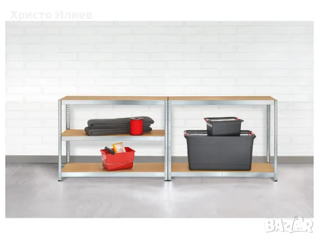Метален стелаж за съхранение PARKSIDE с висока товароносимост, снимка 2 - Стелажи и щандове - 49460032
