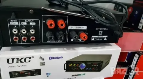 Аудио усилвател / Домашен усилвател / Караоке, Модел: BT-339A, снимка 3 - Ресийвъри, усилватели, смесителни пултове - 43831910