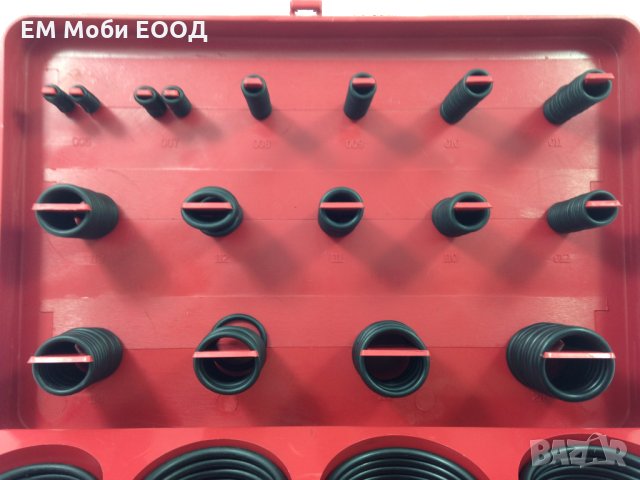 Комплект Гумени О-пръстени Уплътнения Уплътнителен пръстен 407 броя, снимка 3 - Аксесоари и консумативи - 32209517