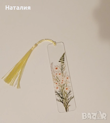 Акрилни книгоразделители с флорални мотиви , снимка 7 - Други - 53378101