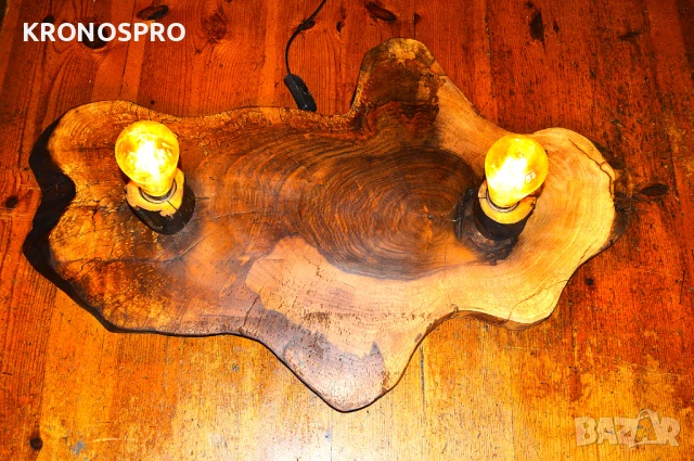 Страхотни дизайнерски лампи от орехово дърво , снимка 6 - Лампи за таван - 51404958