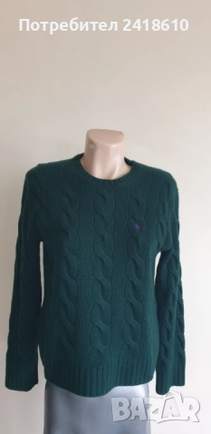 POLO Ralph Lauren Cable Wool / Cashmere Knit Womens Size M НОВО!  ОРИГИНАЛ! Дамски Пуловер, снимка 12 - Блузи с дълъг ръкав и пуловери - 52584616