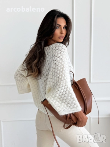 Дамски пуловер LYONIE, 2цвята , снимка 3 - Блузи с дълъг ръкав и пуловери - 52326041