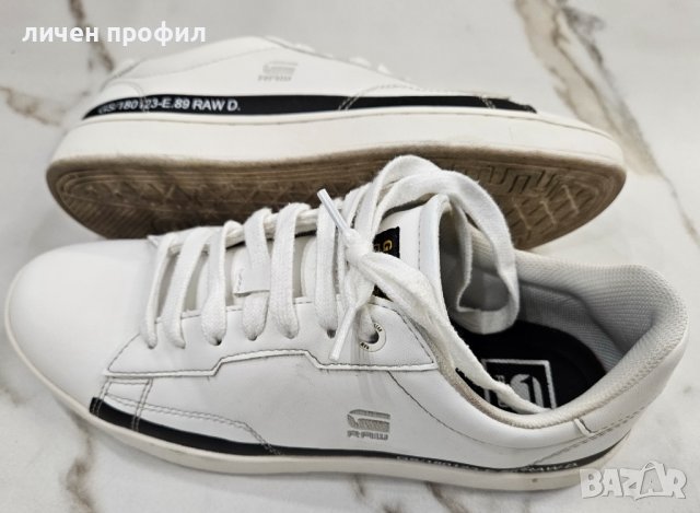 Сникърси/Кецове G-Star Raw Cadet Lea Logo M 2312 2523 White-Blk 1909, снимка 1 - Спортни обувки - 44126586