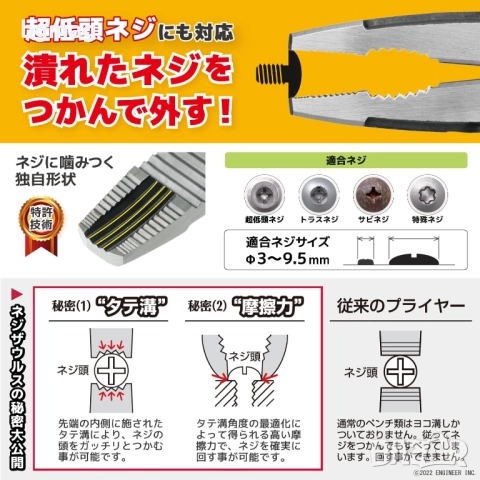 Мултифункционални клещи ENGINEER PZ-77 и за премахване на болтове, снимка 9 - Клещи - 51896460