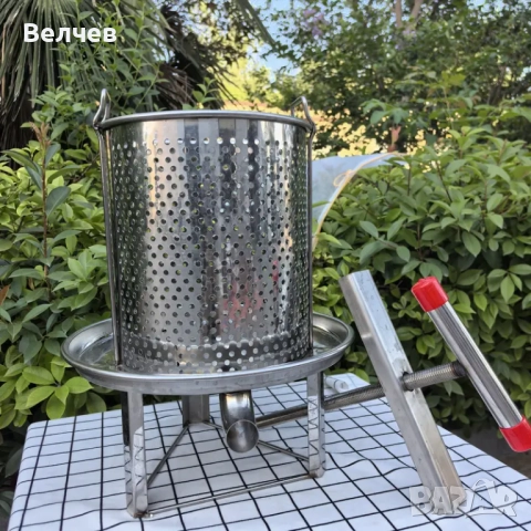 Ръчна преса неръждавейка- грозде ,плодове,зеленчуци ,мед, снимка 6 - Други стоки за дома - 51617171