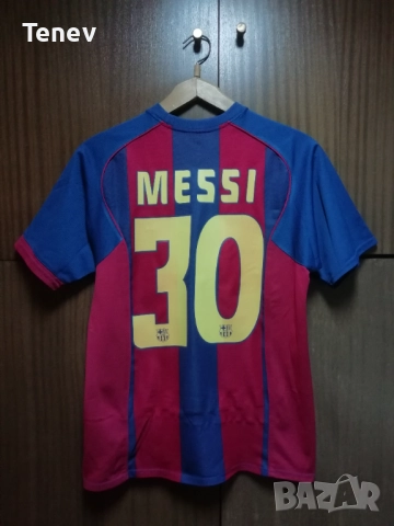 Barcelona #30 Lionel Messi 2004 2005 Nike Home оригинална тениска фланелка Меси Барселона екип 