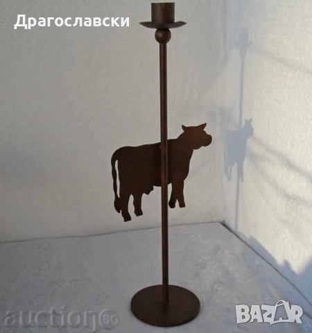 ВЕЗНА везничка, декоративна-свещник за бюро фигура, крава, петел, жена, костенурка, свещници, снимка 8 - Декорация за дома - 28874441