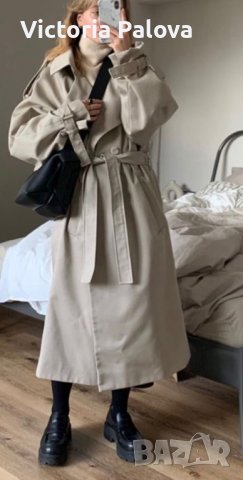 Ултрамодерен  тренчкот/шлифер   KINGSTYLE, снимка 18 - Палта, манта - 39077147