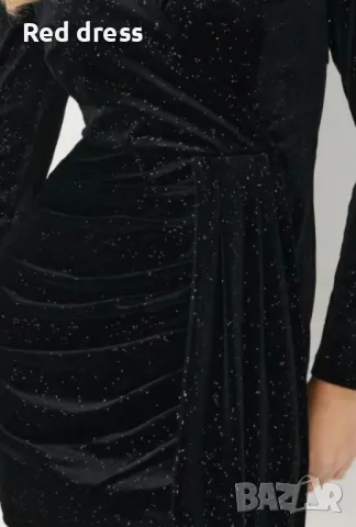 Черна рокля , снимка 5 - Рокли - 48082407