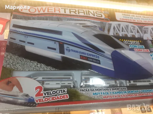 Влакова писта: PowerTrainToys5метра, Силови влакове Високоскоростен влак, снимка 4 - Електрически играчки - 48307861