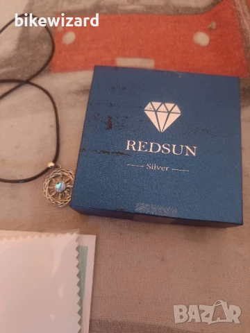 GGBOOM Слънчево-лунен камък Колие, сребро 925 НОВО, снимка 5 - Колиета, медальони, синджири - 50768326